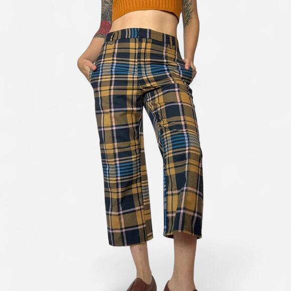 Urban outfitters plaid cropped capri - Picture 1 of 7